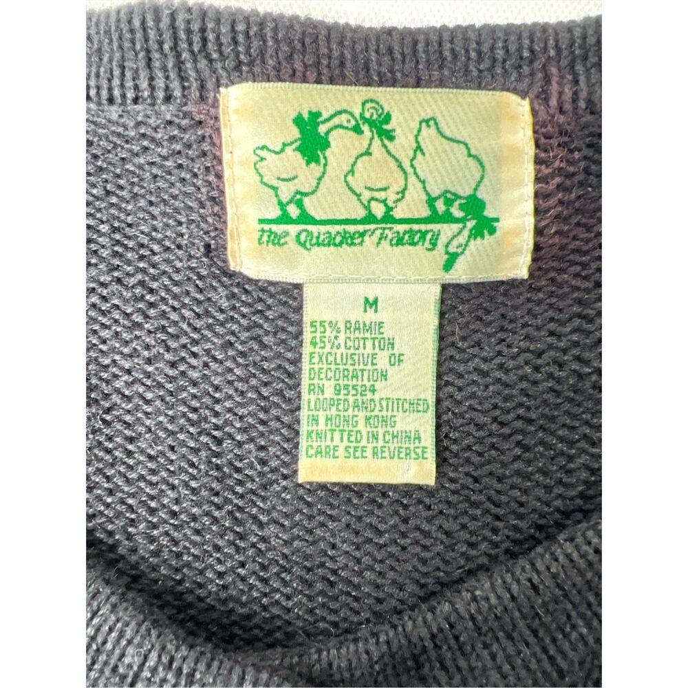 Quacker Factory Black Butterfly Button Down Cardi… - image 6